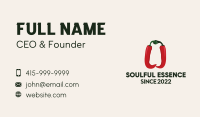 Hand Spicy Pepper  Business Card Image Preview