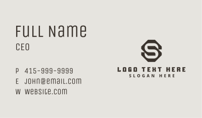 Geometric Builder Contractor Business Card Image Preview