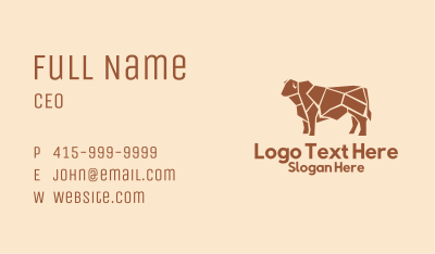 Beef Meat Shop  Business Card
