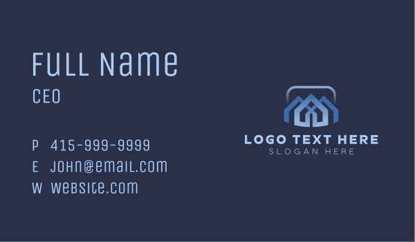 House Subdivision Property Business Card Design Image Preview