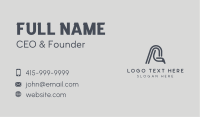Generic Curvy Letter A Business Card Image Preview