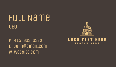 Building Geometry Structure Business Card Image Preview