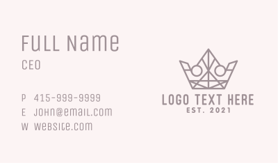 Royalty Jewel Crown  Business Card Image Preview