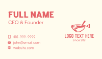 Fish Soup Bowl Business Card Image Preview