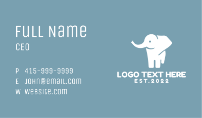 Baby Elephant Apparel  Business Card Image Preview