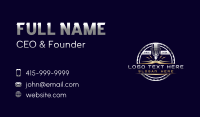 Ironwork Laser Gear Business Card Design