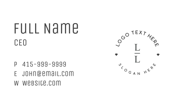 Minimalist Jewel Brand Business Card Design Image Preview