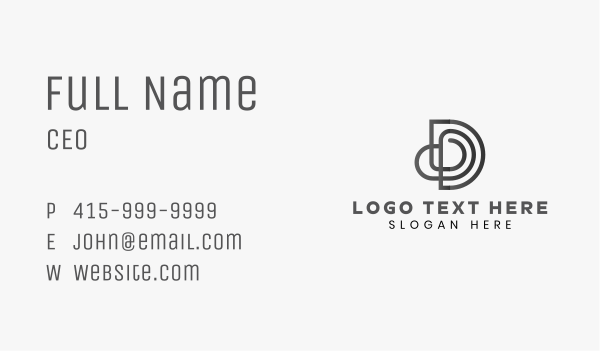 Startup Business Letter D Business Card Design Image Preview
