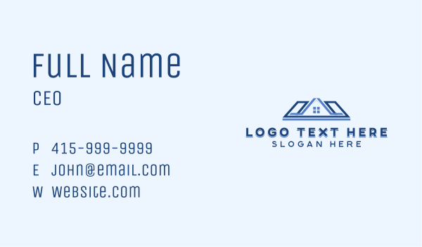 Construction Home Roofing Business Card Design Image Preview