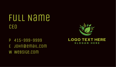 Leaf Garden Landscape Business Card Image Preview