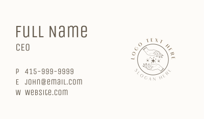 Mystic Nail Hand Salon Business Card Image Preview