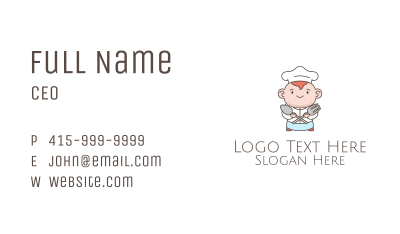 Baby Chef Cooking Workshop Business Card