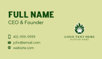 Flaming Herbal Weed Business Card Image Preview