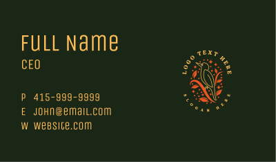 Nature Leaf Bird Business Card Image Preview