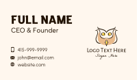 Dove Owl Bird Business Card Image Preview