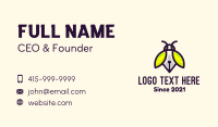 Bug Writing Pen Business Card Design