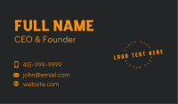Company Brand Wordmark Business Card Image Preview
