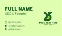 Green Vegetable Number 25 Business Card Image Preview