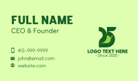 Green Vegetable Number 25 Business Card Image Preview