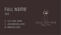 Minimalist Ladies Fashion Business Card Image Preview