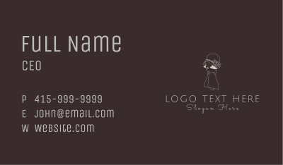 Minimalist Ladies Fashion Business Card Image Preview