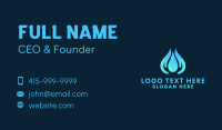 Aquatic Droplet Hand Business Card Preview