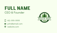 Woodwork Tree Sawmill Business Card Image Preview