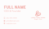 Stylish Fashion Ampersand Business Card Image Preview