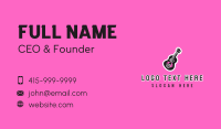 Rock Band Guitar Business Card Design