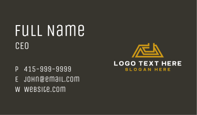 Roof House Minimalist Business Card Image Preview