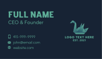 Goose Origami Craft Business Card Image Preview