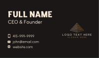 Geometric Pyramid Agency Business Card Image Preview