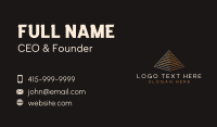 Geometric Pyramid Agency Business Card Design