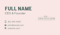 Aesthetic Organic Floral Business Card Image Preview