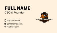 Excavator Backhoe Digger Business Card Preview