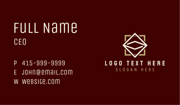 Diamond Crystal Jeweler Business Card Design Image Preview