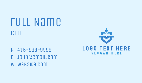 Geometric Shield Emblem  Business Card Design Image Preview