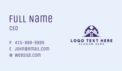 House Hammer Renovation  Business Card Image Preview