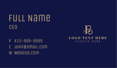 Elegant Boutique Letter B Business Card Image Preview