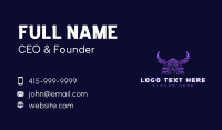 Viking Warrior Mountains Business Card Design