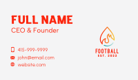 Fire Water Droplet  Business Card Image Preview