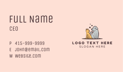 Dog Cat Grooming Business Card Image Preview