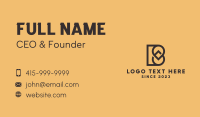 Marketing Letter B Business Card Preview