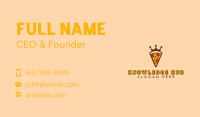 Pizza Restaurant Crown Business Card Image Preview