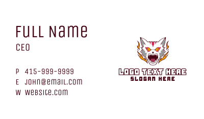 Flame Fox Maxcot Business Card Image Preview