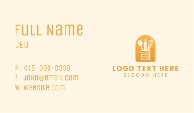 Orange Baking Tools  Business Card Image Preview