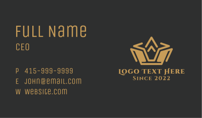 Royal Luxury Crown Business Card