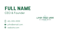 Fun Garden Wordmark Business Card Design