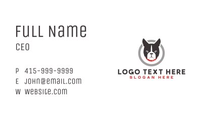 Dog Pet Veterinary Business Card Image Preview