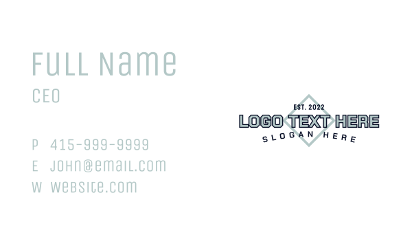 Generic Classic Wordmark Business Card Design Image Preview